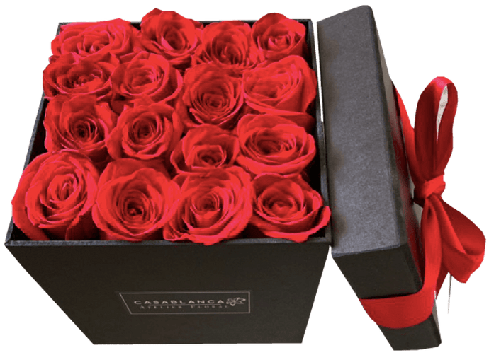 Caja cuadrada de Rosas