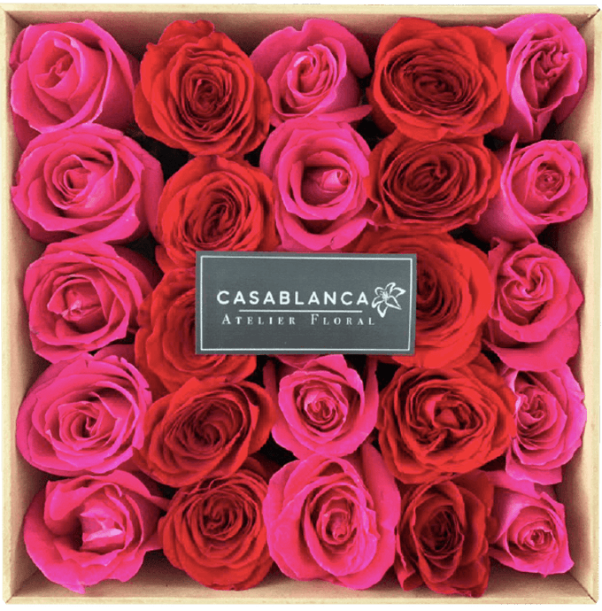 Caja combinada de Rosas (Rojas y Rosas)