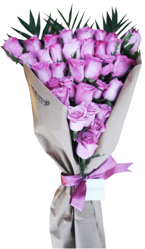 Ramo de 50 Rosas Violeta