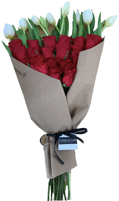 Ramo de Rosas y Tulipanes